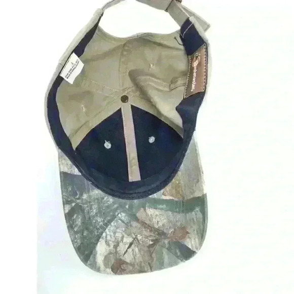 Bushmaster Mossy Oak Cap Strapback Hat Tan Woodland Camo Logo - Picture 6 of 8